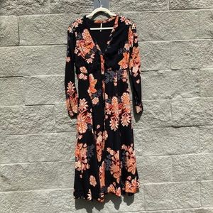 Free People ‘Miranda’ Printed Midi Dress
